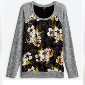 KUT FROM THE KLOTH Benter Mixed Material Top women’s X-L